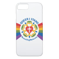 "Queer I Stand" t-shirt phone case