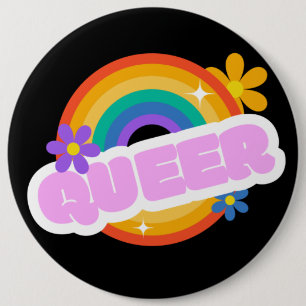 Queer. LGBT+Pride.    Button