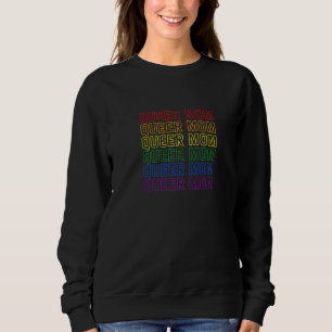 Queer Mum Lgbt Nonbinary Pride Gender Neutral Prid Sweatshirt