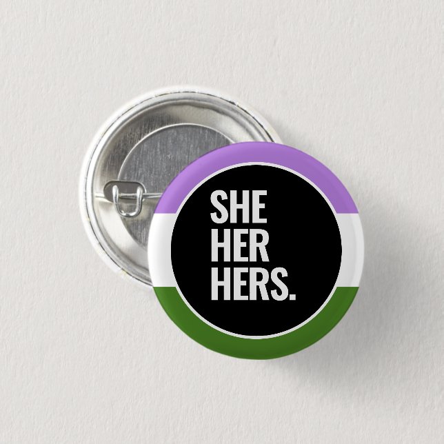 Queer Pride 3 Cm Round Badge (Front & Back)