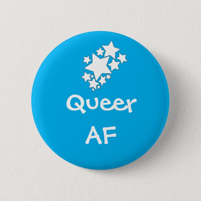 Queer pride 6 cm round badge (Front)