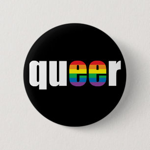 Queer Pride Black Button