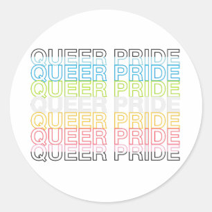 Queer Pride Classic Round Sticker
