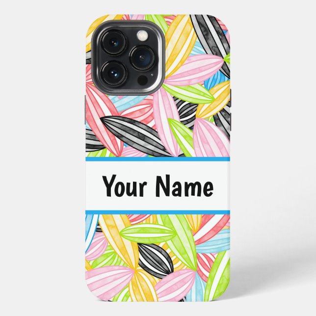 Queer Pride Flag Abstract Zen Flower Petals iPhone Case (Back)