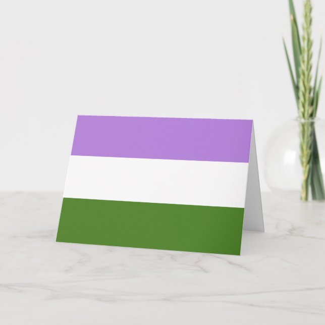 Queer Pride Flag Card (Front)