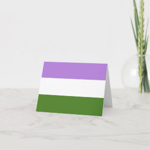 Queer Pride Flag Card