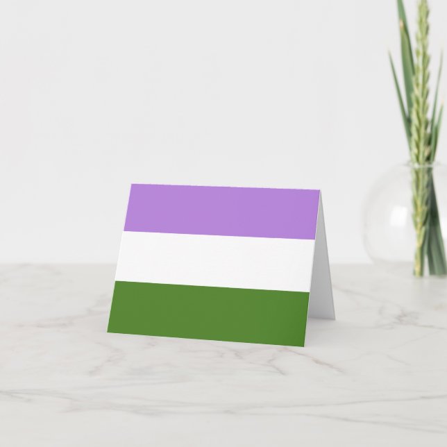 Queer Pride Flag Card (Front)