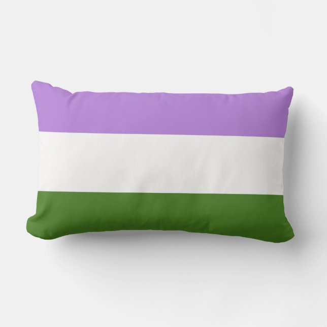 Queer Pride Flag Lumbar Cushion (Front)