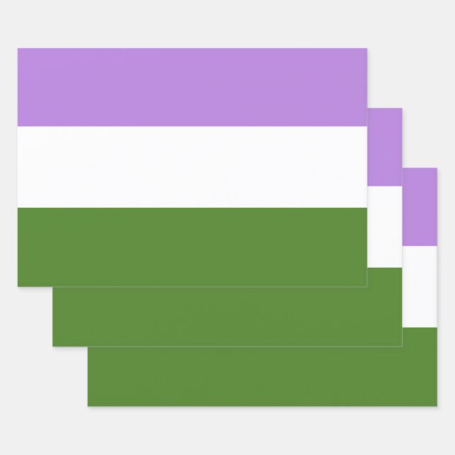 Queer Pride Flag Wrapping Paper Sheet (Set)