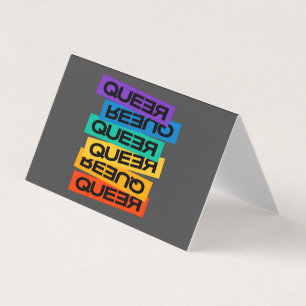 Queer- pride gay with rainbow colour       