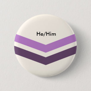 Queer Pronouns Button He/Him