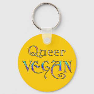 Queer Vegan Keychain