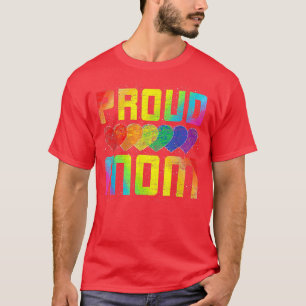 Queer Women Gifts Proud Mum Lesbian LGBTQ Pride Mo T-Shirt