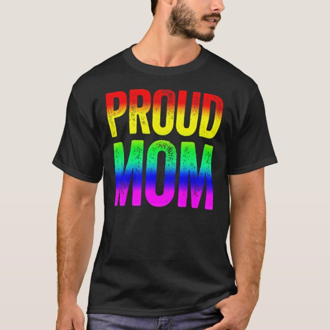 Queer Women  Proud Mum Lesbian Lgbtq Pride Month L T-Shirt (Front)