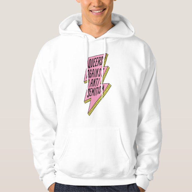 Queers Against Antisemitism logo Sweatshirt (Front)