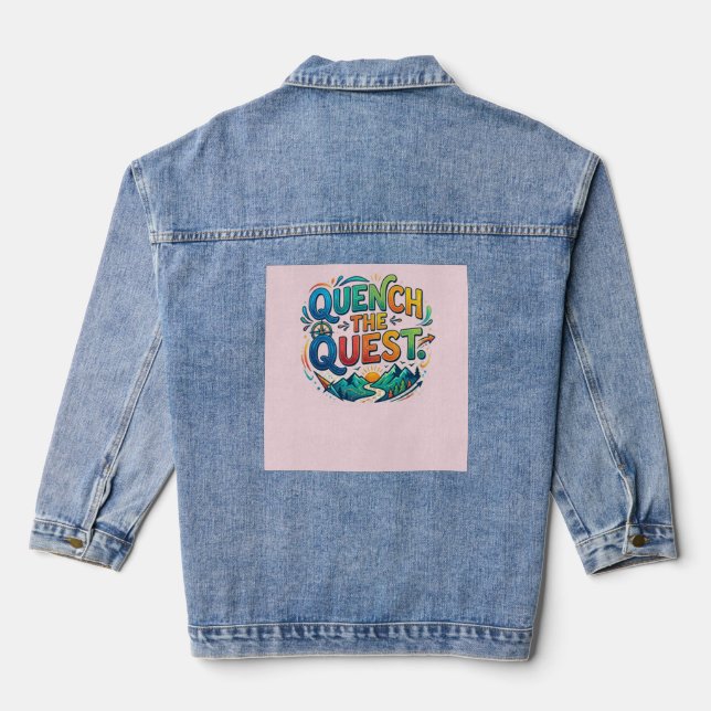 Quench the Quest Denim Jacket (Back)