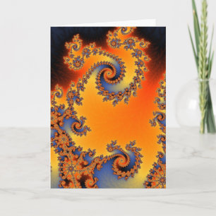 Quenched Double Spiral Greetings Card