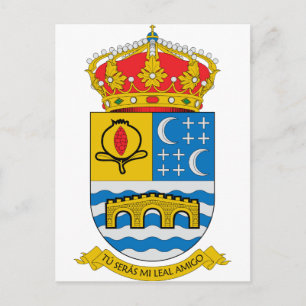 Quentar (Spain) Coat of Arms Postcard