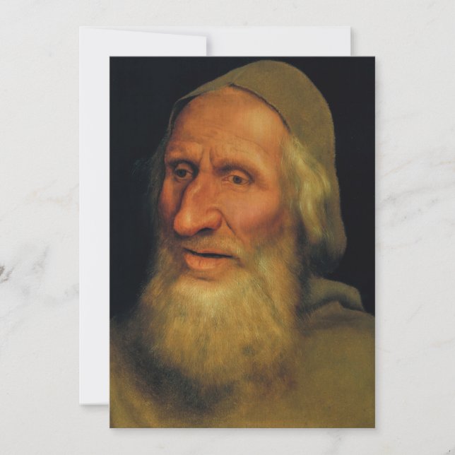 Quentin Matsys - Head of an Old Man Invitation (Front)