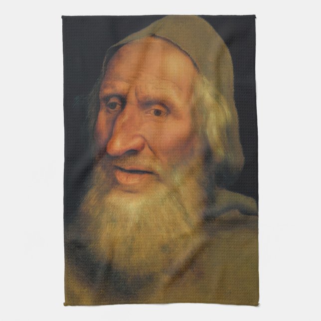 Quentin Matsys - Head of an Old Man Tea Towel (Vertical)