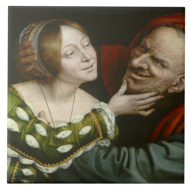 Quentin Matsys - Ill-Matched Lovers Ceramic Tile (Front)