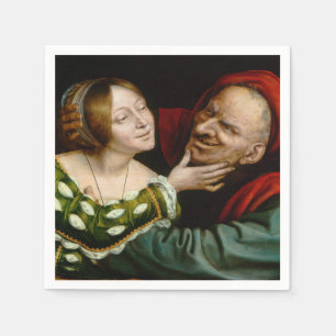 Quentin Matsys - Matched Lovers Napkin