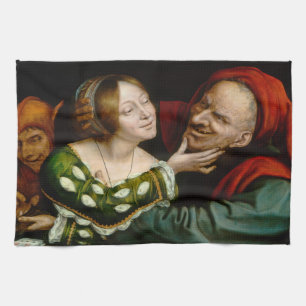 Quentin Matsys - Matched Lovers Tea Towel