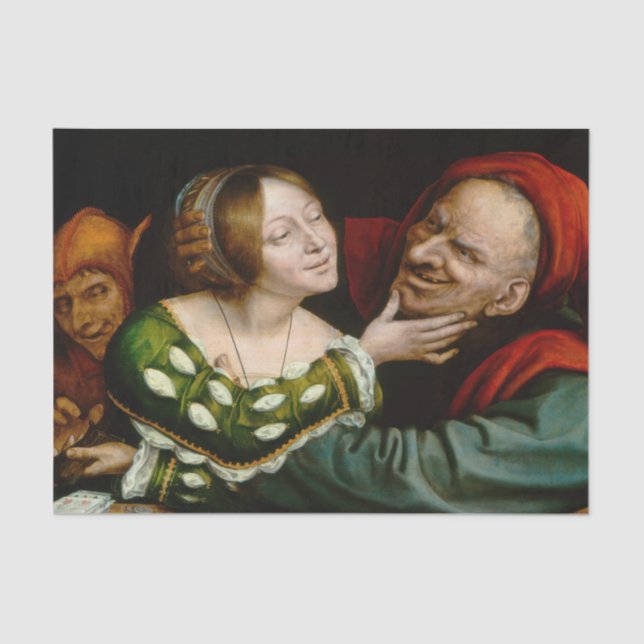 Quentin Matsys - Matched Lovers Tissue Paper (Front)