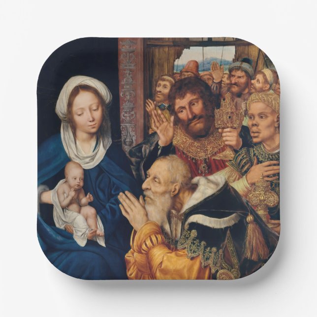 Quentin Matsys - The Adoration of the Magi Paper Plate (Front)