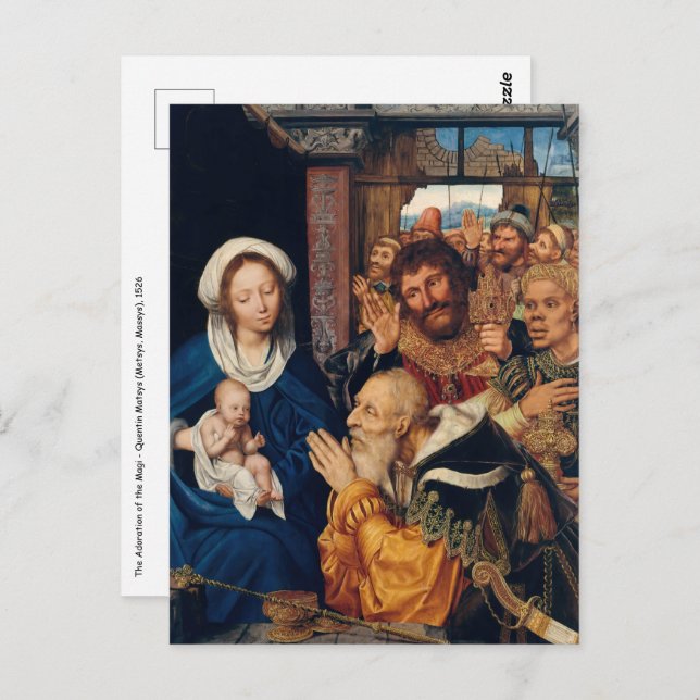 Quentin Matsys - The Adoration of the Magi Postcard (Front/Back)