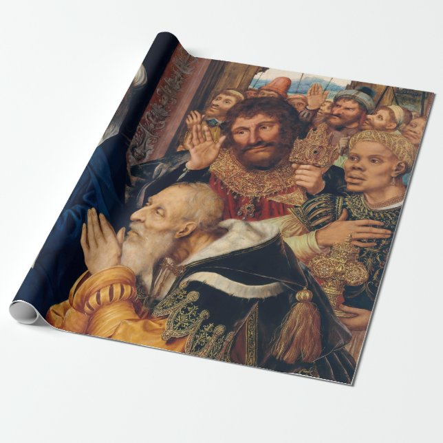 Quentin Matsys - The Adoration of the Magi Wrapping Paper (Unrolled)