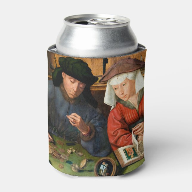 Quentin Matsys - The Moneylender and His Wife Can Cooler (Can Front)