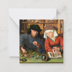 Quentin Matsys - The Moneylender and His Wife Card