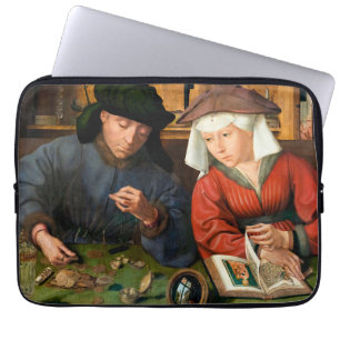 Quentin Matsys - The Moneylender and His Wife Laptop Sleeve