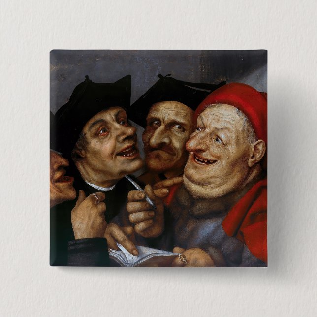 Quentin Matsys - The Purchase Agreement 15 Cm Square Badge (Front)