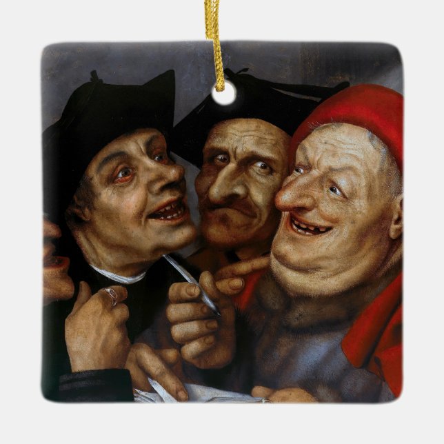 Quentin Matsys - The Purchase Agreement Ceramic Ornament (Front)