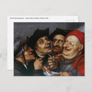 Quentin Matsys - The Purchase Agreement Postcard