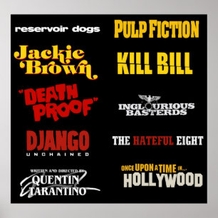 quentin tarantino filmography poster