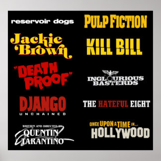 quentin tarantino filmography poster