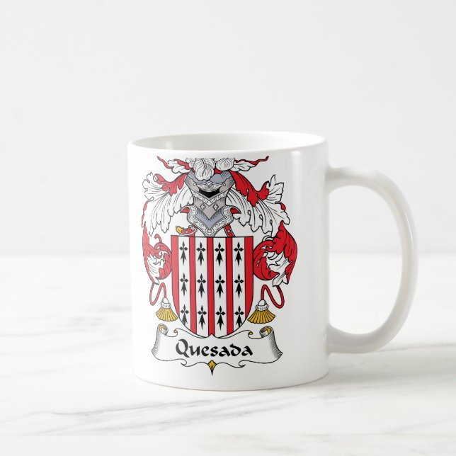 Quesada Family Crest Coffee Mug (Right)