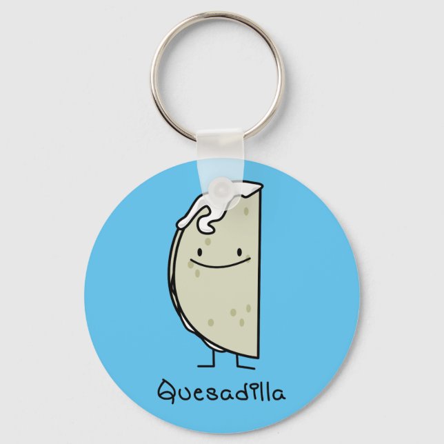 Quesadilla Mexican grilled Tortilla with Cheese Key Ring (Front)