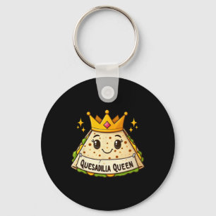 Quesadilla Queen Cinco De Mayo Kids Girls Women  Key Ring