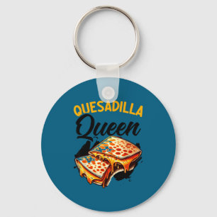 Quesadilla queen mexican food cinco de mayo cheese key ring