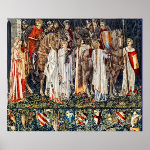 Quest for Holy Grail, Arming,Departure of Knights Poster