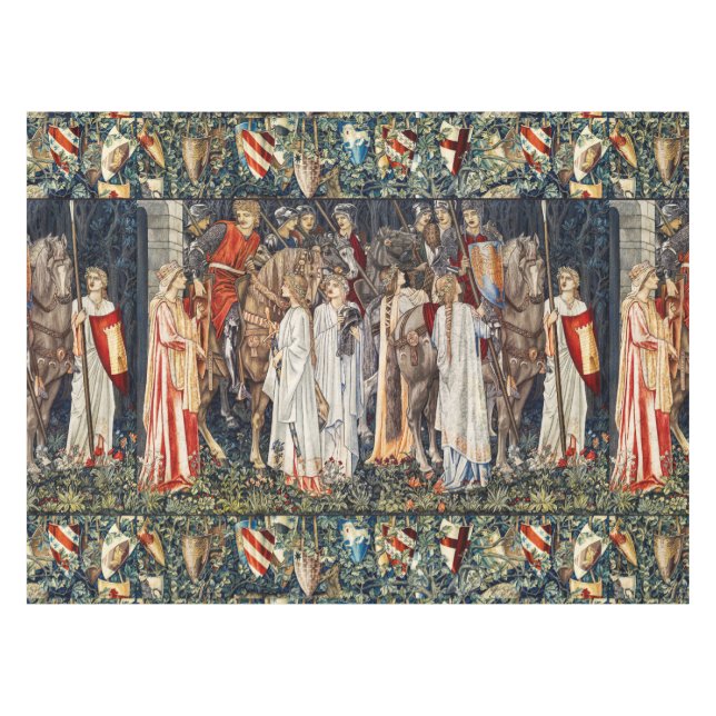 Quest for Holy Grail, Arming,Departure of Knights  Tablecloth (Front (Horizontal))