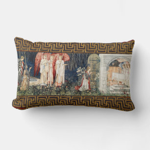 Quest for Holy Grail,Vision of Angels to Perceval  Lumbar Cushion