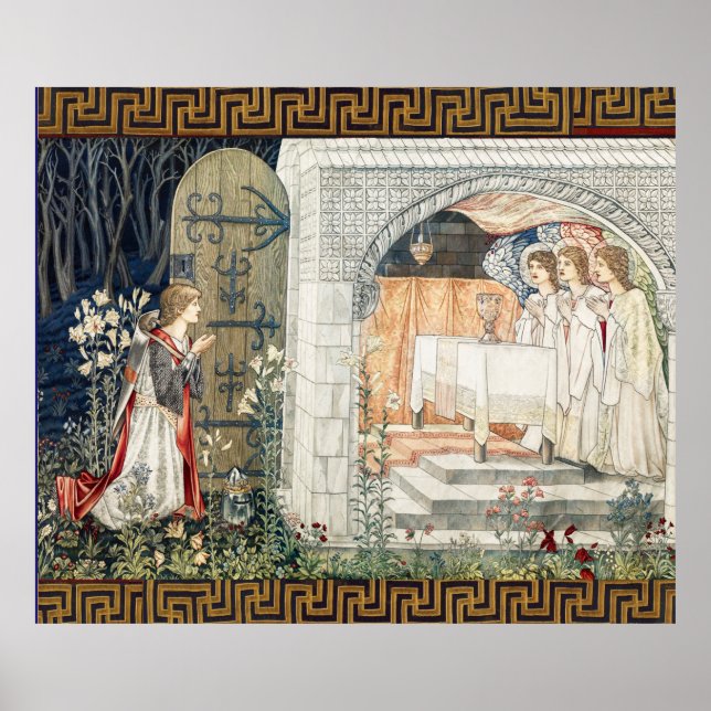 Quest for Holy Grail,Vision of Angels to Perceval Poster (Front)