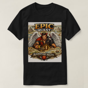 Quest Master: The Devil Angel’s Epic Map Journey T-Shirt