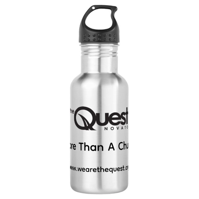 Quest Stainless Steel Water Bottle (Front)