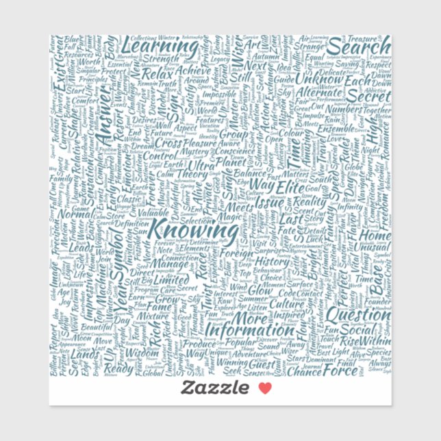 Question Apprendre Nuage MotssTexte Motif Message (Sheet)